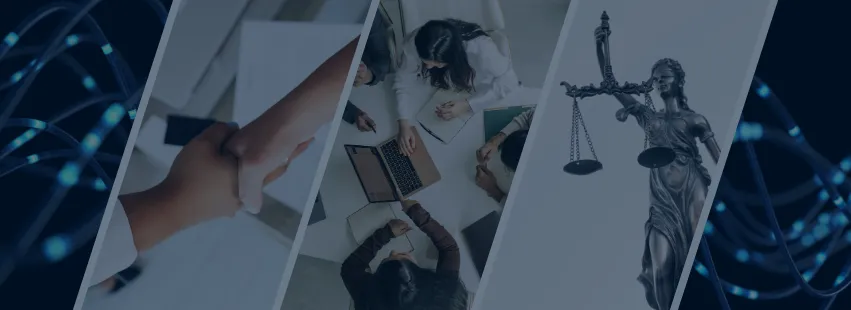 Images of negotiations in office settings