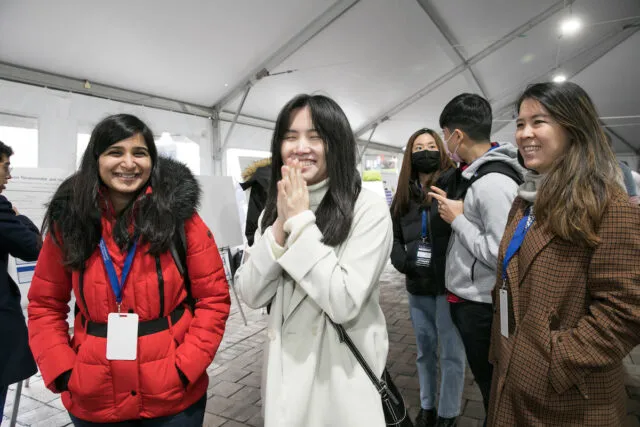 Students at the In-Person Poster Session