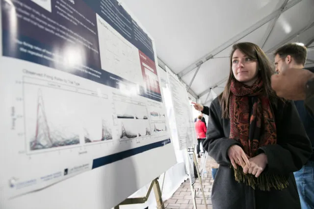 Students at the In-Person Poster Session