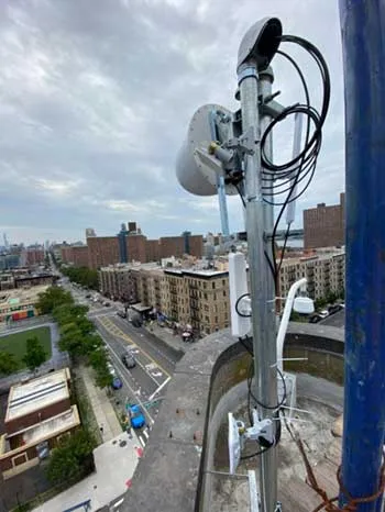 looking down on Manhattan streets