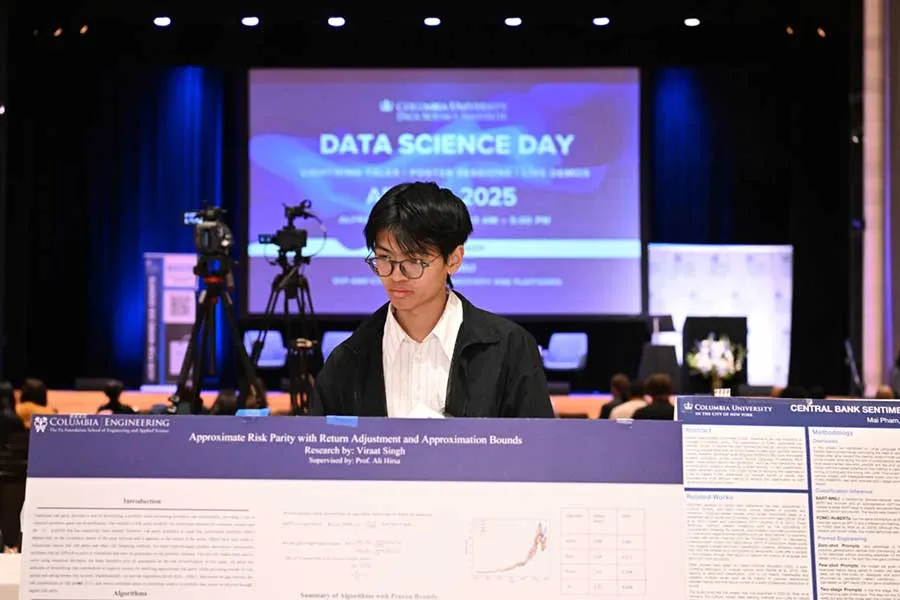 photo of lone male student at the event