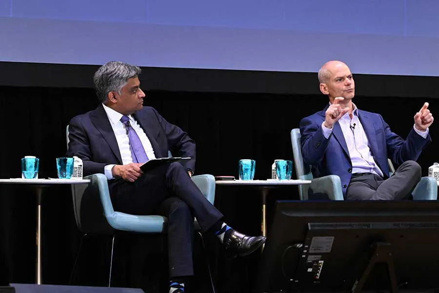 photo of Garud Iyengar and Rick Riboli at Data Science Day 2025