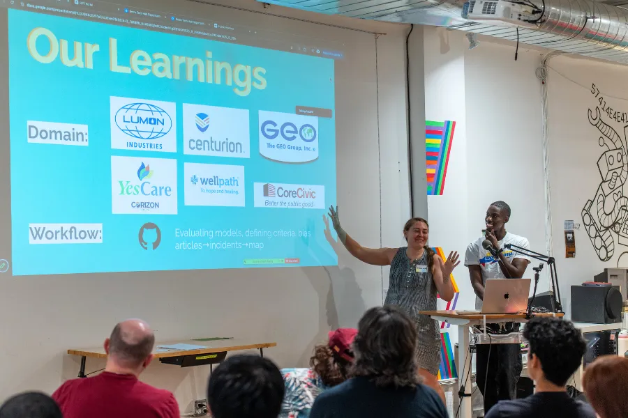 Columbia University student Moustapha Diankha, right, was among the inaugural cohort of hackNY's Public Interest Lab participants.