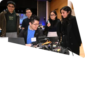 2025 Data Science Day students presenting a project demonstration