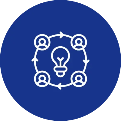 lightbulb surrounded by connections