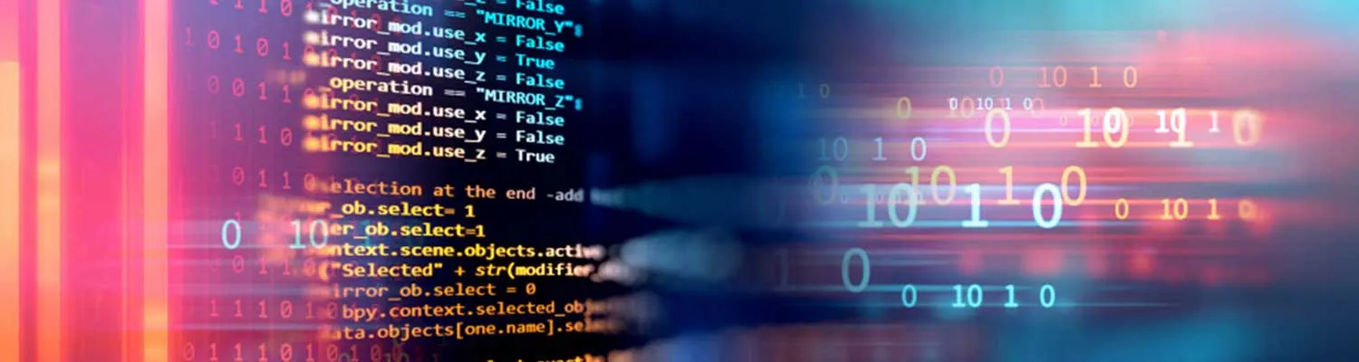 code on a digital screen