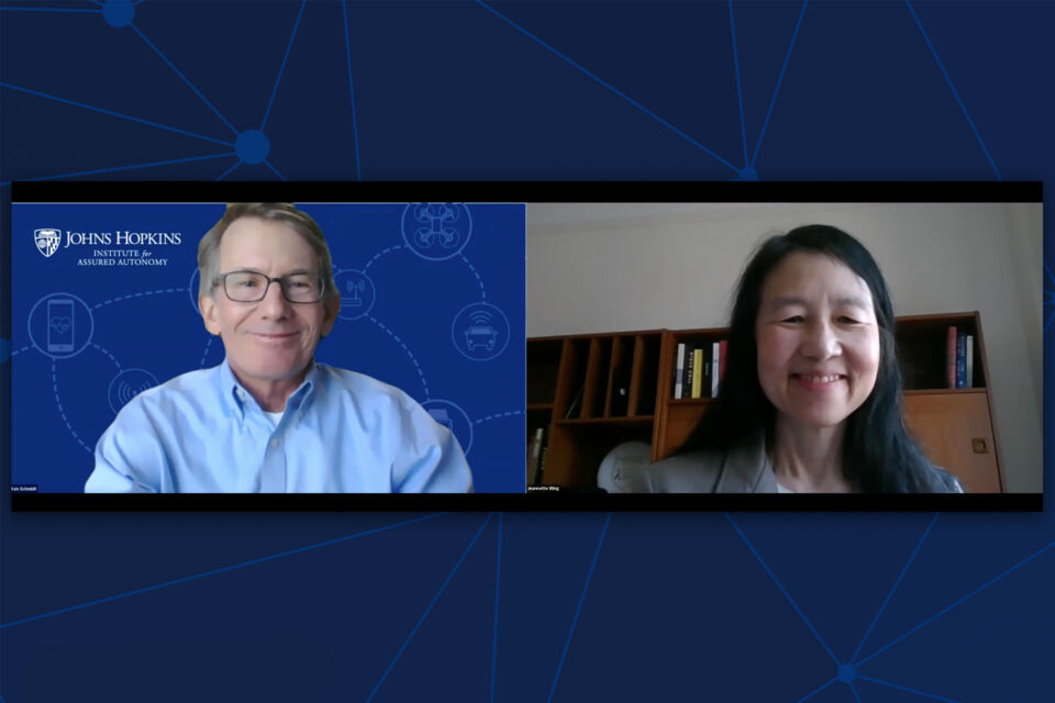 DSI Director Jeannette M. Wing on Trustworthy AI @ Johns Hopkins Institute for Assured Autonomy