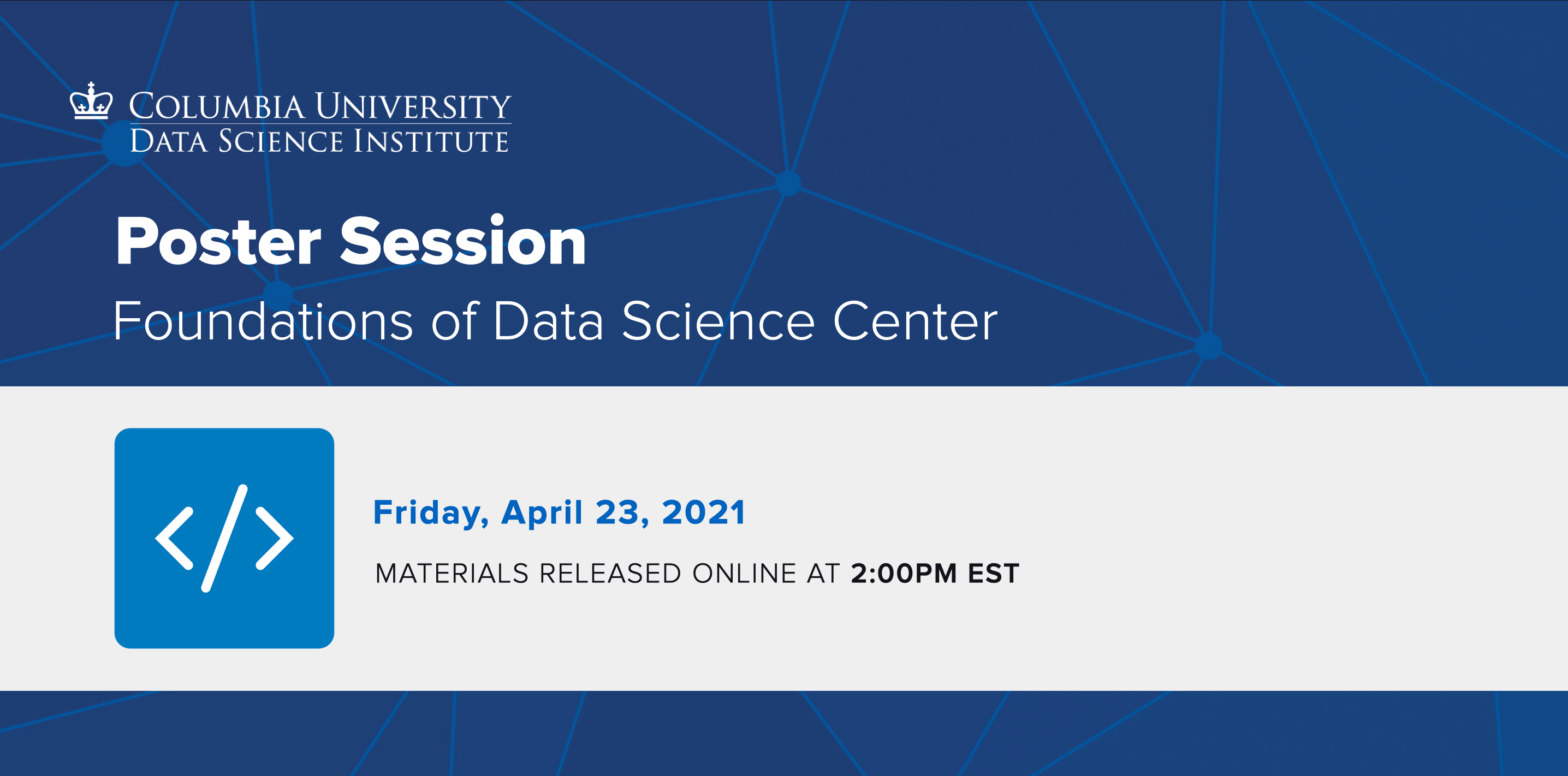 Foundations of Data Science Center Poster Session - The Data Science ...