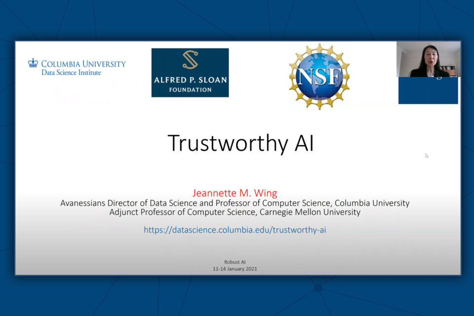 Jeannette M. Wing on Trustworthy AI @ Lorentz Center Robust AI Workshop