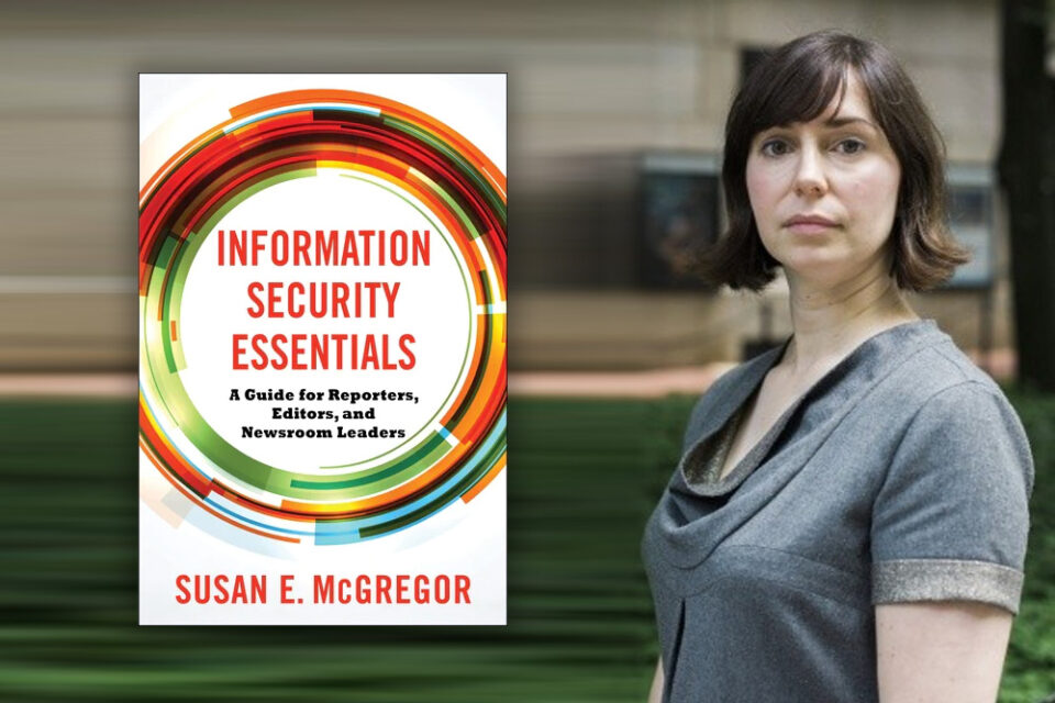 Susan E. McGregor and book