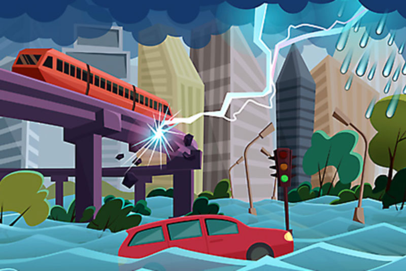 Cartoon Flood Relief HD Background Backgrounds | PSD Free Download - Pikbest