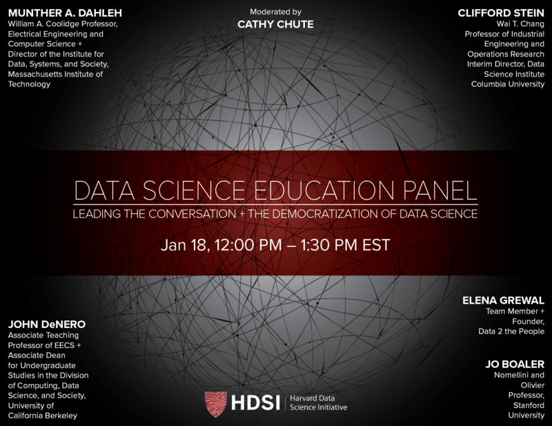 Data Science Education Panel: Leading the Conversation and the ...