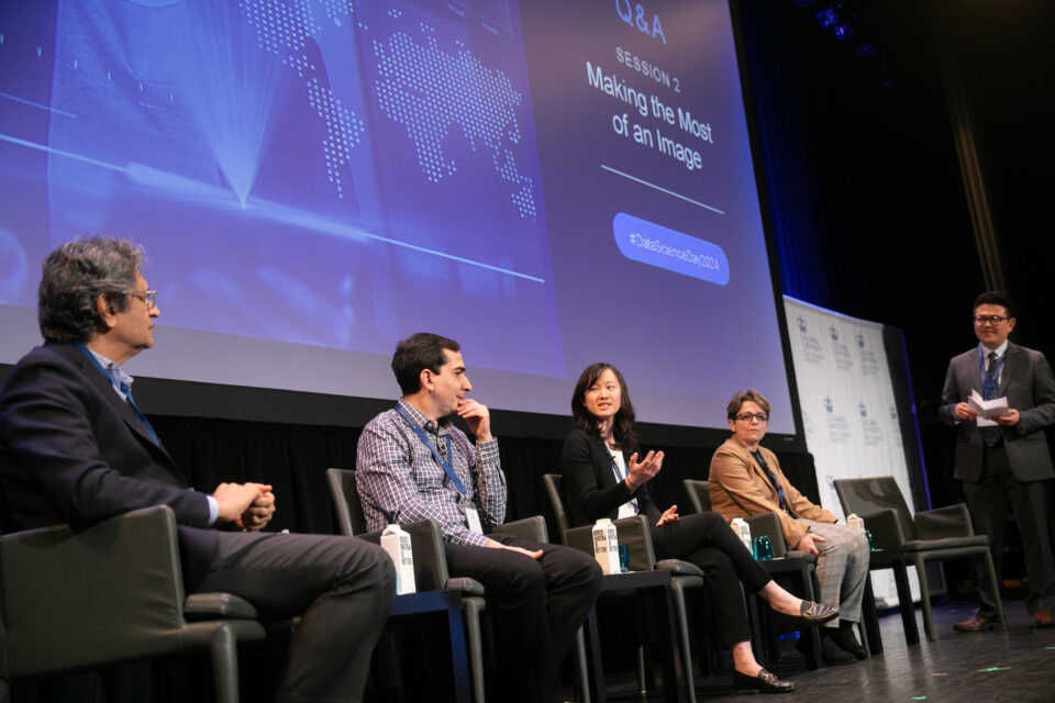 From left to right: Shree Nayar, Arian Maleki, Emily Black, Despina Kontos, Yading Yuan