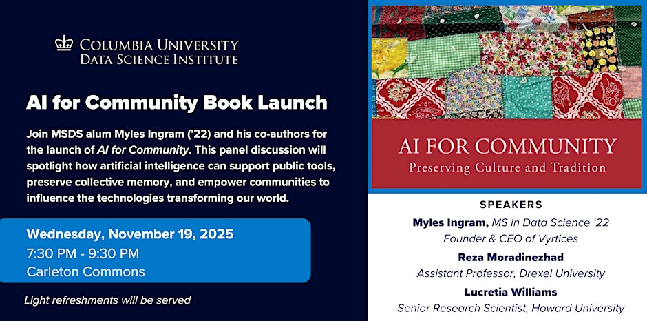 AI for Community Book Launch Header