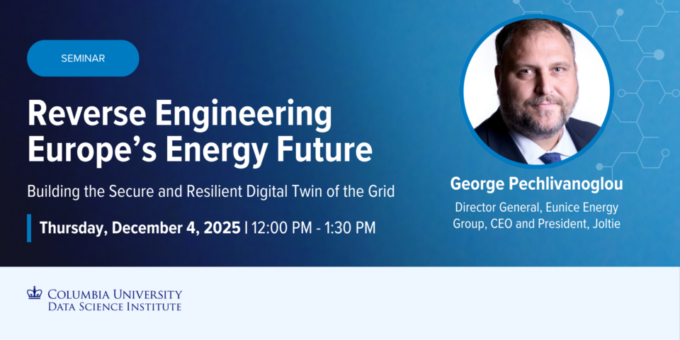 DSI Smart Cities Seminar: George Pechlivanoglou, Eunice Energy Group