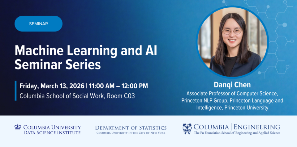 March 13, 2026 - Danqi Chen