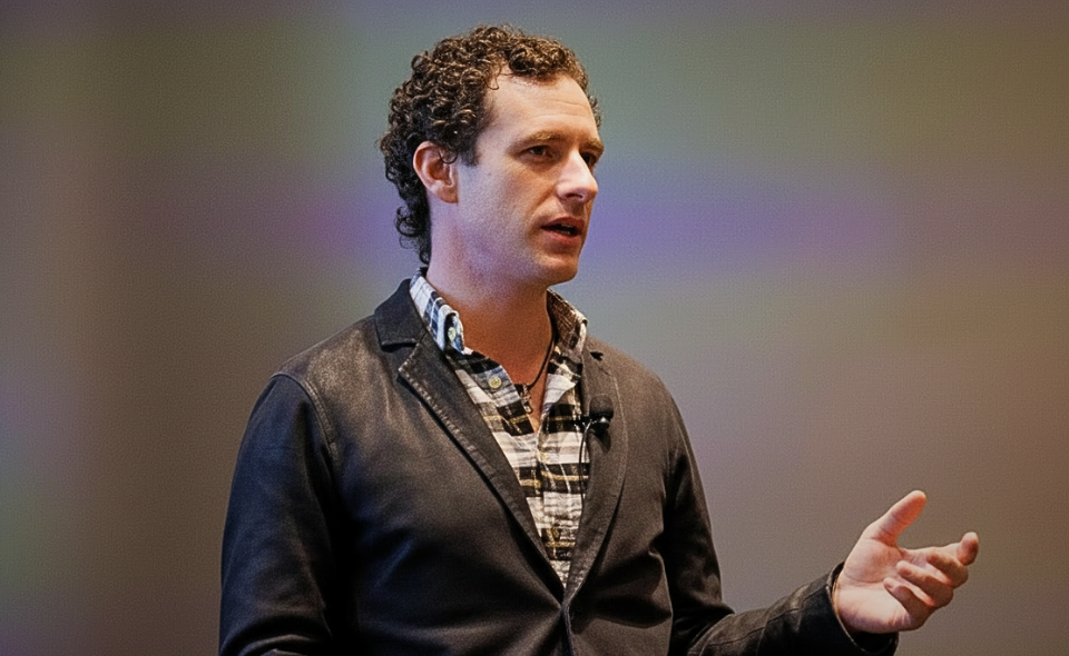 Glen Weyl of Microsoft and the Plurality Institute speaks at a Data Science Institute event